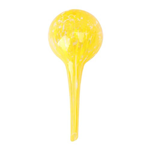 Hemoton Plant Watering Bulbs Automatic Self Watering Globes Glass Balls Water Device for Indoor Outdoor Plant Yellow Hemoton Plant Watering Bulbs Automatic Self Watering Globes Glass Balls Water Device for Indoor Outdoor Plant Yellow