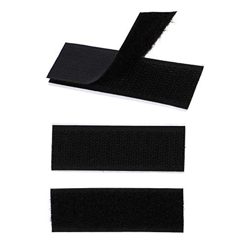 EXCEART 100pcs Adhesive Hook Tape Sticky Back Fasteners Hook and Loop Tape for Mounting Hanging or Organizing Items Indoors Outdoor