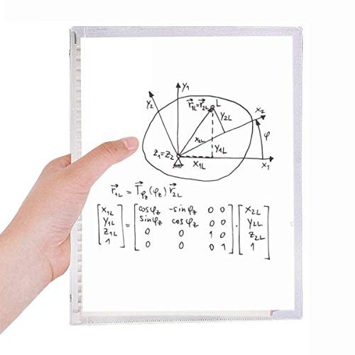 Math Kowledge Circle Notebook Loose Leaf Diary Refillable Journal Stationery