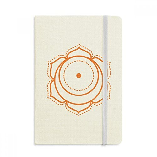 Totem Pattern Circle Symbol Flower Notebook Official Fabric Hard Cover Classic Journal Diary