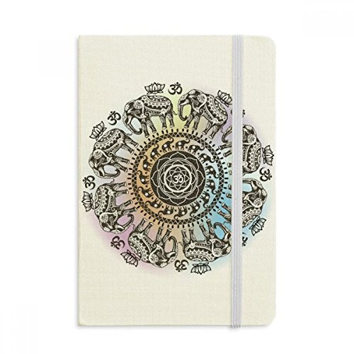 Animal Big Circle Elephant Notebook Official Fabric Hard Cover Classic Journal Diary