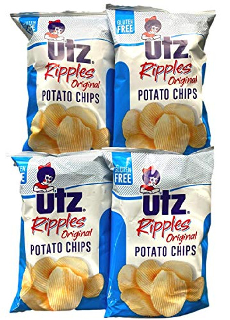 UTZ Quality Foods Ripples Original Potato Chips 2.875 oz - Pack of 4 UTZ Quality Foods Ripples Original Potato Chips 2.875 oz - Pack of 4