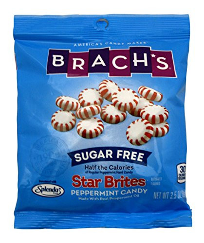 Brachs Sugar Free Star Brites Peppermints 3.5-Ounce Bags -Pack of 4-
