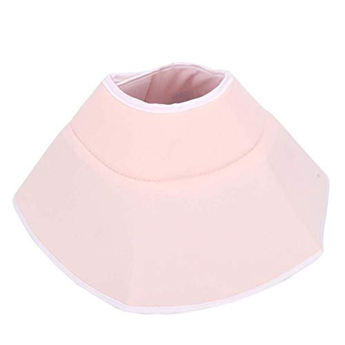 KUIDAMOS Soft Cotten Cat Healing Recovery Protective Collar Anti-Licking Cat Elizabeth Circle for Cat Dog After Surgery 2 Colors-Flesh Pink L-