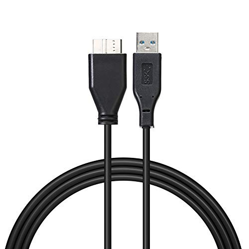 hudiemm0B USB 3.0 A to Micro B Cable USB 3.0 A Male to Micro B Male High Speed Data Cable Adapter for Hard Disk Drive 0.3meter