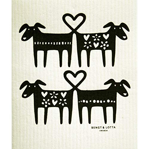 ScandinavianShoppe Swedish Dishcloth - Dog Lovers