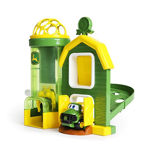 Bright Starts Go Grippers John Deere Rev up Barnhouse Playset and Push Vehicle