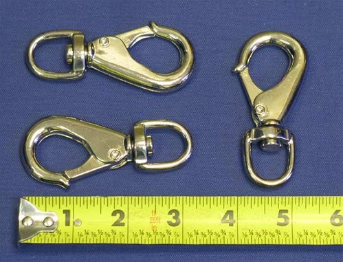 Colonial Flag Chrome Swivel Snap Hook - 3 1/4 inch
