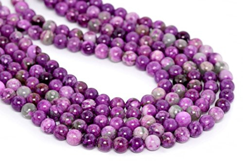 1 Strand Natural Purple Sugilite Crystal Gemstone 8mm -0.31 inch- Round Loose Stone Beads -~ 44-47pcs- for Jewelry Craft Making GF2-8
