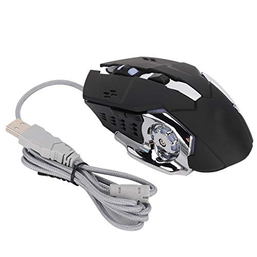 USB Game Mouse Mechanical Practical Mechanical Mouse Game Mouse Black Wire Mouse for PC for Office for Game Entertainment