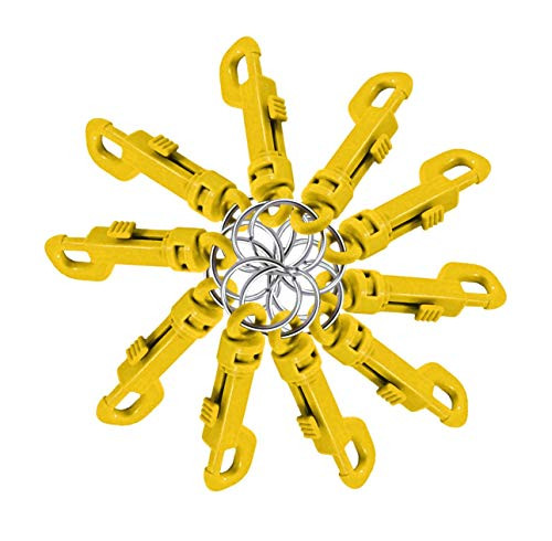 Lucky Line Plastic Key Clip for Backpacks Belts Keys Party Favors Arts and Crafts Yellow 25 Per Bag -41586-