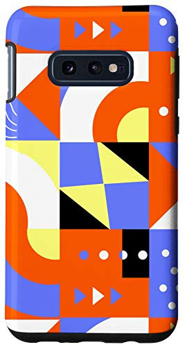 Galaxy S10e Triangle Squares Colorful Geometric Abstract Art Gift Case