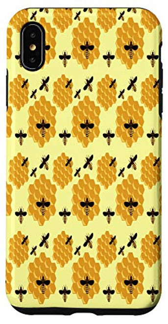 iPhone XS Max Honeycomb Honey Bees Insect Lover Yellow Beekeeper Case iPhone XS Max Honeycomb Honey Bees Insect Lover Yellow Beekeeper Case