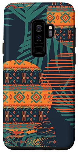 Galaxy S9 Plus Tribal Pattern Abstract Art Ethnic Geometric Design Circle Case