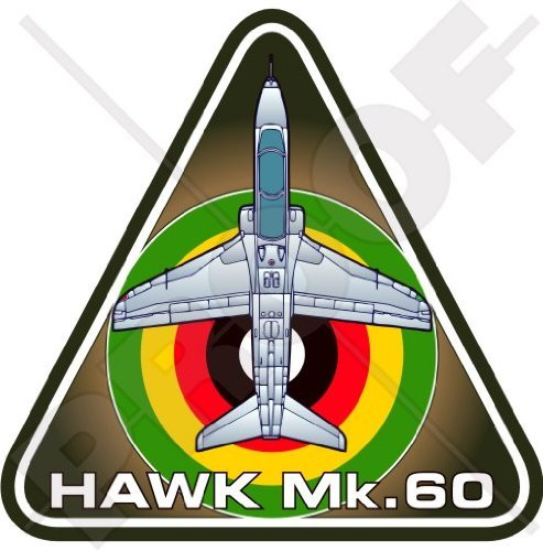 HAWK Mk.60 ZIMBABWE Air Force Hawker Siddeley BAe Systems AFZ Zimbabwean Aircraft 37 inch -95mm- Vinyl Sticker Decal
