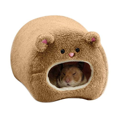 LLtidmsWL Hamster Hut House Bed-Winter Warm Fleece Cute Small Animal Pet Squirrel Hedgehog Chinchilla Guinea Pig Rabbit Rat Bed House Cage Nest Hamster Accessories Brown LLtidmsWL Hamster Hut House Bed-Winter Warm Fleece Cute Small Animal Pet Squirrel Hedgehog Chinchilla Guinea Pig Rabbit Rat Bed House Cage Nest Hamster Accessories Brown