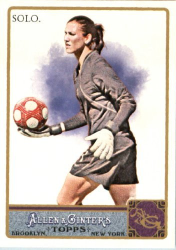 2011 Topps Allen  and  Ginter Baseball Card 12 Hope Solo World Cup Soccer SuperStar In a Protective Display Case