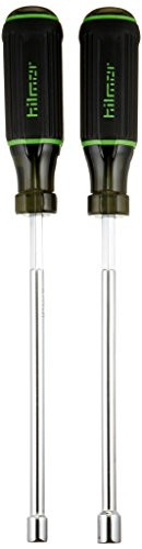 hilmor 1839074 6" Shaft Magnetic Nut Driver 2 Piece Set