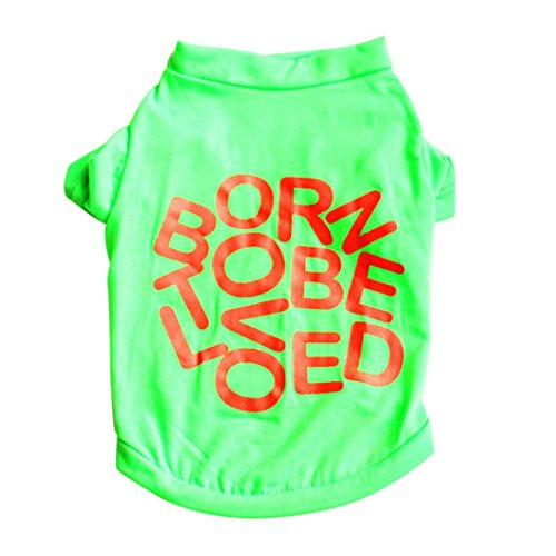 haoricu Puppy Clothes Pet Summer Shirt Small Dog Cat Pet Clothing Vest T Shirt -Green Small- haoricu Puppy Clothes Pet Summer Shirt Small Dog Cat Pet Clothing Vest T Shirt -Green Small-