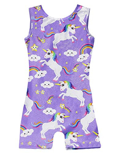 One-Piece Gymnastics Leotards With Short for toddler Girls 2t 3t 4t Quick-Dry Unitard/Biketard Leotards for BalletSparkly Athletic Girls Dance Apparel