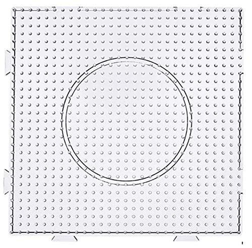 Fuse Beads Boards Plastic PegBoards Kits Large Square Clear for 5 mm Kids Craft Beads Square 8 Pieces