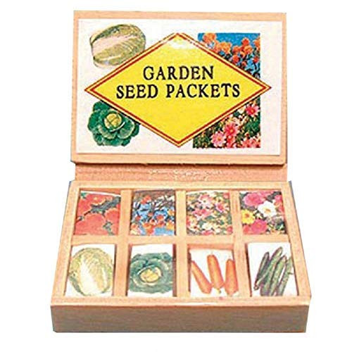 Melody Jane Dollhouse Seed Packet Display Box Garden Store Shop Greenhouse Accessory