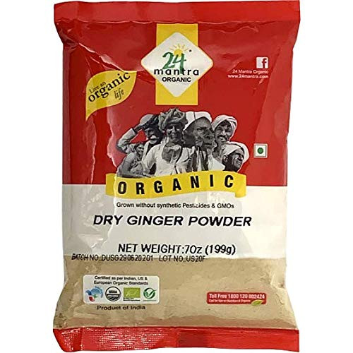 24 Mantra Organic Dry Ginger Powder 100g -Pack of 2-