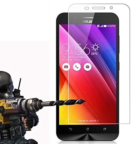 2 Pack - Asus Zenfone Max ZC550KL -5.5 inch- Tempered Glass FoneExpert Tempered Glass Crystal Clear LCD Screen Protector Guard  and  Polishing Cloth For Asus Zenfone Max ZC550KL -5.5 inch-