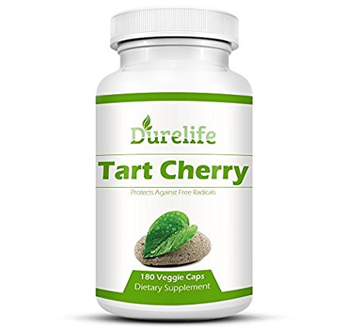 Tart Cherry Extract Supplement 180 Count 1,000 mg per Veggie Capsule By DureLife, It Is NON GMO - GLUTEN FREE And Full Of Antioxidants and Flavonoids, Support Immune System Muscles and Joint Health Tart Cherry Extract Supplement 180 Count 1,000 mg per Veggie Capsule By DureLife, It Is NON GMO - GLUTEN FREE And Full Of Antioxidants and Flavonoids, Support Immune System Muscles and Joint Health
