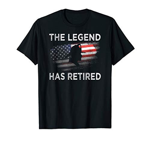 The Legend Has Retired Firefighter Retirement Gift T-Shirt