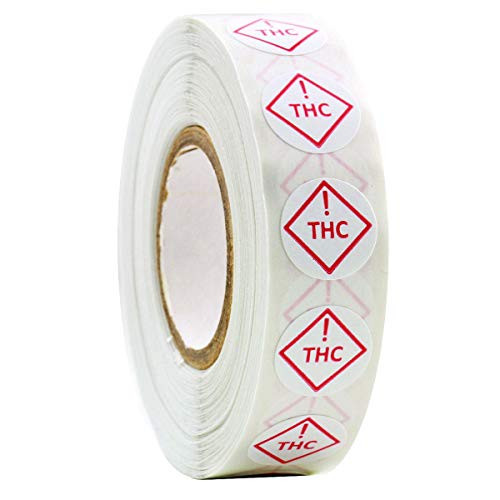 Colorado Recreational Universal Symbol Compliant Identification Labels - 1000 Stickers - .5 Circle