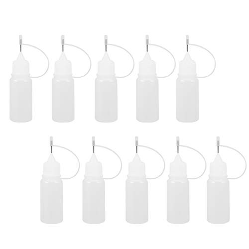 Milisten 10Pcs 10ml Needle Tip Glue Bottle Applicator DIY Quilling Tool Precision Bottle Squeeze Bottle Milisten 10Pcs 10ml Needle Tip Glue Bottle Applicator DIY Quilling Tool Precision Bottle Squeeze Bottle