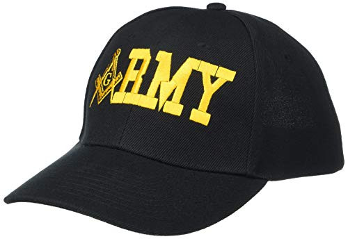 United States Army Masonic Square and Compass Embroidered Black Baseball Cap United States Army Masonic Square and Compass Embroidered Black Baseball Cap
