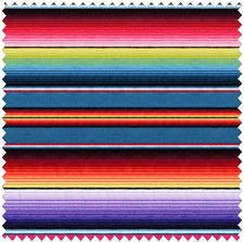 1 Yard Fiesta Stripe by Elizabeths Studio 100 percent Cotton Quilt Fabric 263 Blue