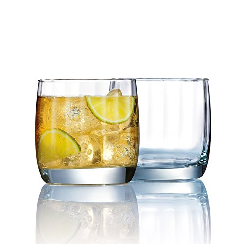 Arc International N1127 Luminarc 16 Piece Eclipse Tumbler Glass Set, Clear