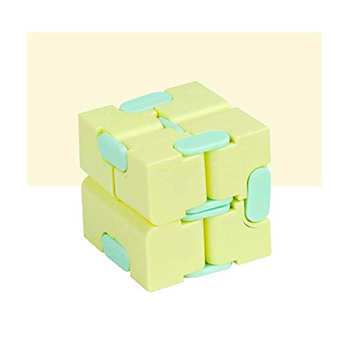 Infinity Cube Fidget Toy for Adults and KidsStress Relief and Anxiety Decompression Fingertips Magic CubeMini Unique Intelligence Gadget for Anxiety Relief and Kill Time -Yellow- Infinity Cube Fidget Toy for Adults and KidsStress Relief and Anxiety Decompression Fingertips Magic CubeMini Unique Intelligence Gadget for Anxiety Relief and Kill Time -Yellow-