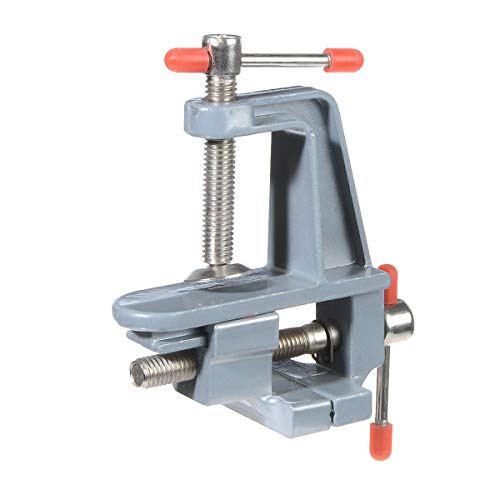 Mini Table Bench Vice Vise Swivel Lock Aluminum Clamp DIY Jewelry Craft Hobby Adjustable Repair Tool