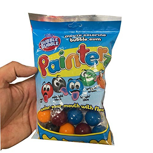 Dubble Bubble Painterz Mouth Coloring Bubble Gum 4 Ounces