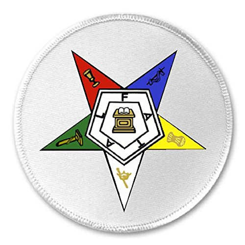 Order Of The Eastern Star - 3 inch Circle Sew/Iron On Patch