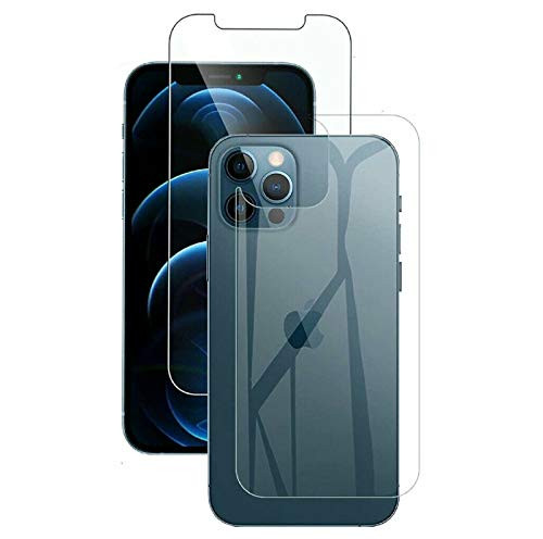 Screen Protector Compatible for iPhone 11 Pro Max Front Back Tempered Glass Screen Protector Anti Scratch HD Clear Front Back Screen Protector -6.5 inch-