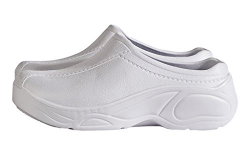 Natural Uniforms - Womens Strapless Lightweight Nurse Shoes/Nursing Clogs 11 B-m- US White