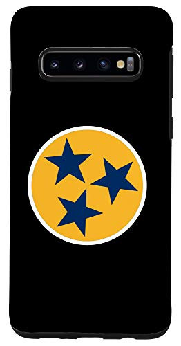Galaxy S10 Cute TN Flag Gift White Blue  and  Yellow Tennessee State Flag Case