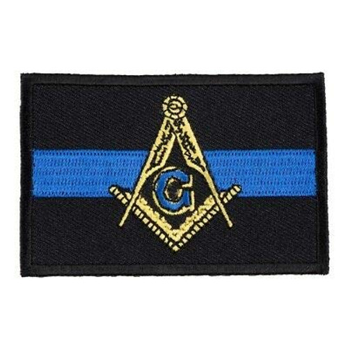 BD_1 Thin Blue Line Masonic Patch Law Enforcement Patches BD_1 Thin Blue Line Masonic Patch Law Enforcement Patches