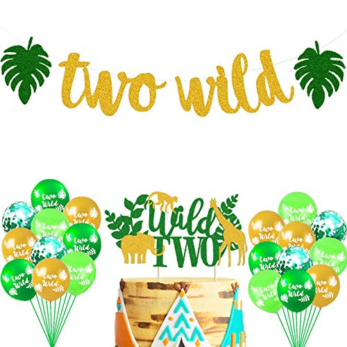 Safari Jungle Animal 2nd Birthday Party Supplies Green and Gold Glittery Two Wild Banners Safari Animal Balloons Zoo Two Cake Topper Jungle Animal Themed Boys 2nd Birthday Party Supplies Decorations Safari Jungle Animal 2nd Birthday Party Supplies Green and Gold Glittery Two Wild Banners Safari Animal Balloons Zoo Two Cake Topper Jungle Animal Themed Boys 2nd Birthday Party Supplies Decorations
