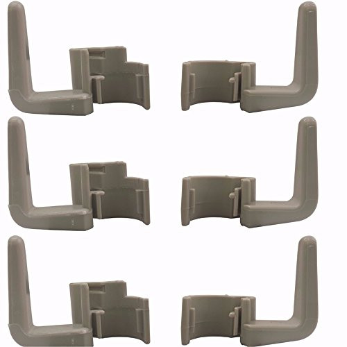 RO6G 3 Pack Cord Hook for Eureka Sanitaire Handle Vacuums Commercial Upper Lower Clip Beige Plastic