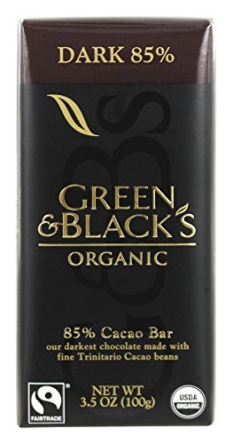 Green  and  Blacks Organic - Dark Chocolate Bar 85 percent Cocoa - 3.5 oz -pack of 2-