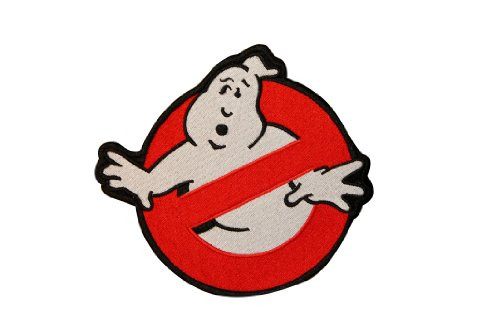 GhostBusters No Ghost Logo Embroidered Iron On Applique Patch 4 Inch Circle