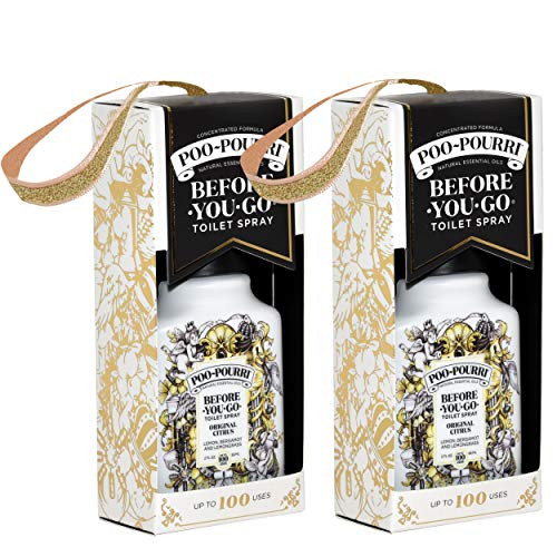 Poo-Pourri Original Gift Set, Includes 2-2 Ounce Bottles Original Scent in Ornament Gift Box