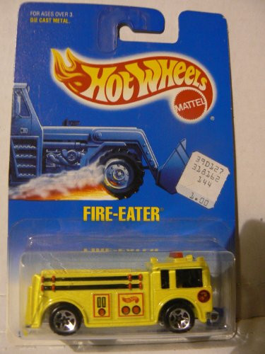 Hot Wheels Fire-Eater Yellow with 5 Spoke Wheels 82