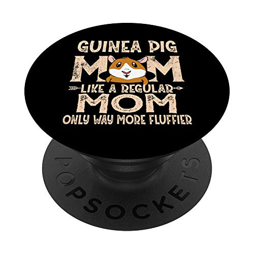 Guinea Pig Clothes Fluffier Stuff Cavy Gift Guinea Pig Mom PopSockets PopGrip Swappable Grip for Phones  and  Tablets